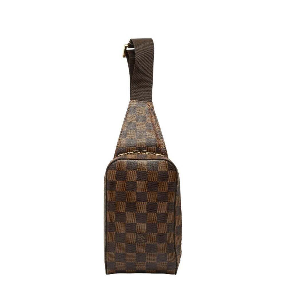 LOUIS VUITTON Brown Damier Leather Hobo Bag